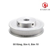 Puly Gt2, Bánh Răng Gt2 80 Răng Bản 6Mm, 10Mm