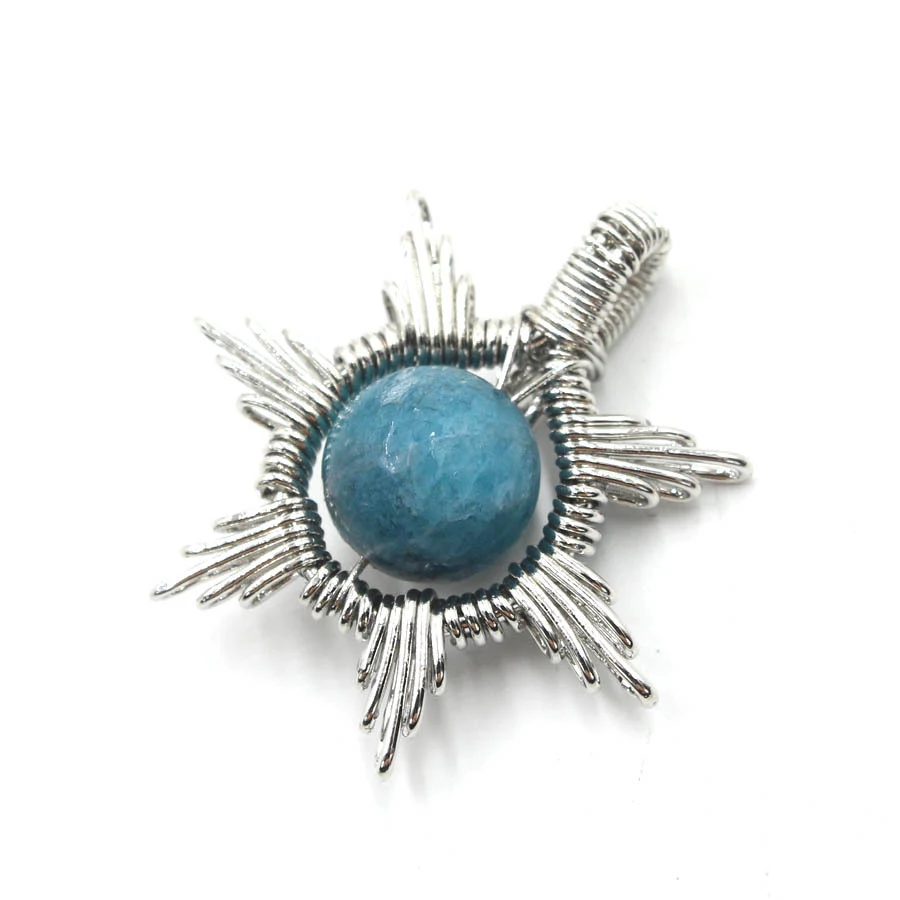 Title 2, Handgeweven Crystal Round Beads Zonne Maan hang...