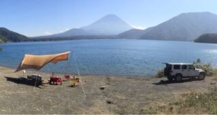グランドチェロキーのJEEP・富士山・本栖浩庵キャンプ場・千円札の富士山に関するカスタム事例の投稿画像2枚目