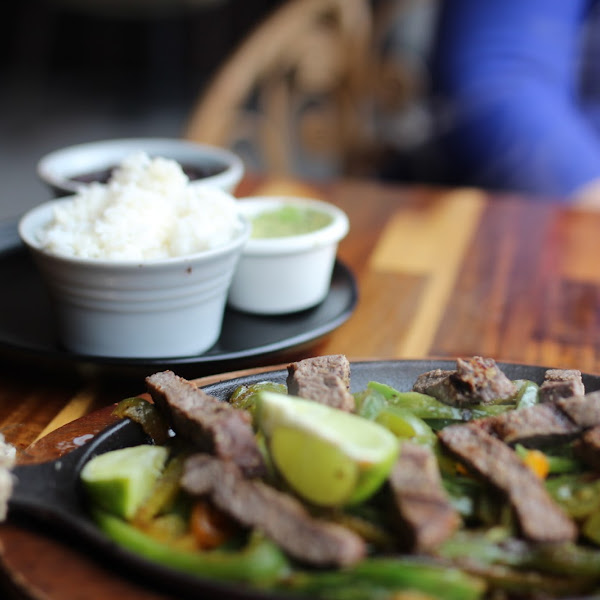 Steak fajitas