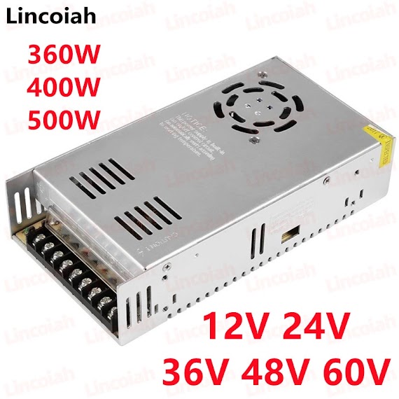 Bộ Nguồn Cung Cấp Điện 12V / 24V / 36V / 48V / 60V 6.6A / 7.5A / 10A / 15A / 20A / 30A / 40A 360W 400W 500W Cho Camera