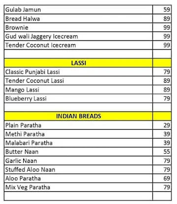 Goldy's menu 