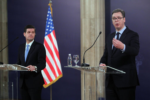 Vučić: Prihvatamo kompromis o Kosovu, ne i poniženje. Mičel: Kosovo ima pravo na bezbednosne snage 