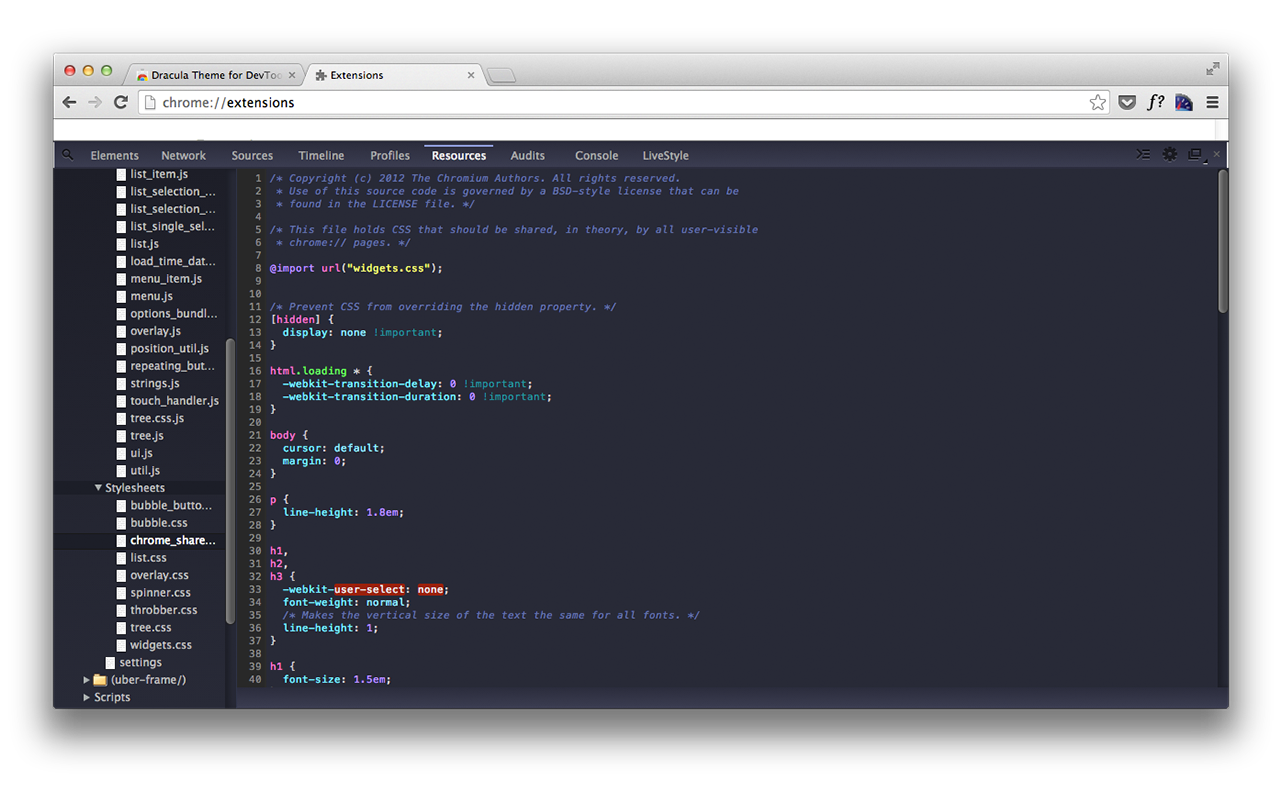 Dracula Theme for DevTools Preview image 2