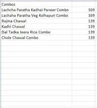 Paratha Express menu 2