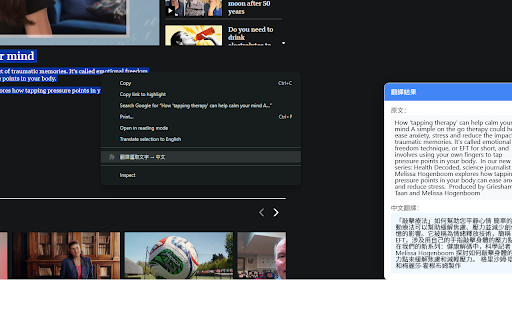 快速翻譯選取文字 screenshot 1