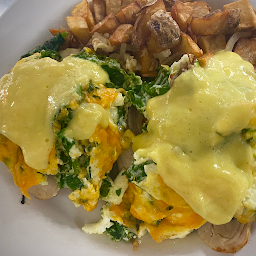 Eggs Benedict with Homemade Hollandaise Sauce with A.J.'S