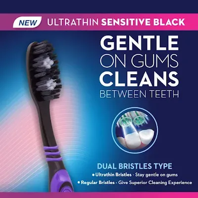 Oral-B Ultrathin Sensitive Toothbrush - Black