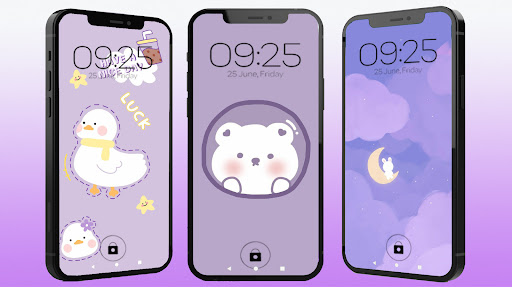 Screenshot Pastel Purple Wallpaper