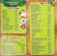 Vazhayila Nadan Foods menu 1