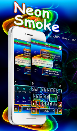 Neon Smoke Keyboard Theme