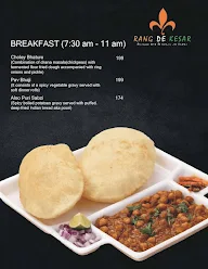 Rang De Kesar menu 2