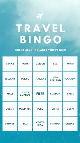 Travel Bingo - Instagram Bingo  item