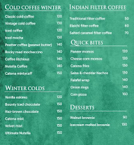 Catena Coffee menu 1
