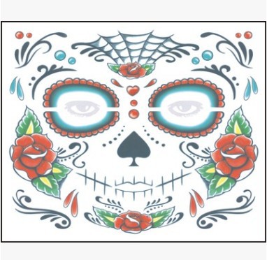 Title 5, Halloween Face Tattoo Stickers Waterproof Eco-F...