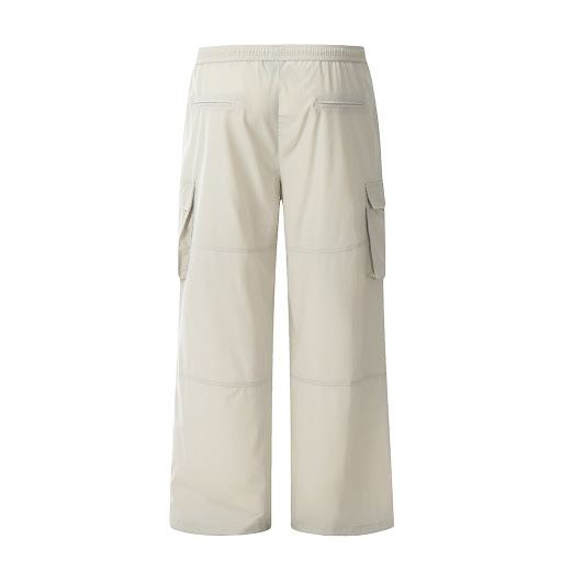 Title 3, Mens Fashionable Pleated Multi-pocket Straight...