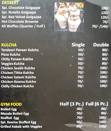 Social Foodie Inside menu 