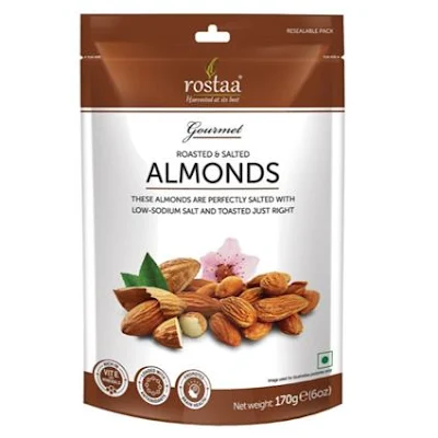 Rostaa Salted Almond Std Pouch - 170 gm