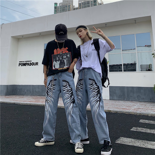 Title 1, Printed jeans for men and women offering unique...
