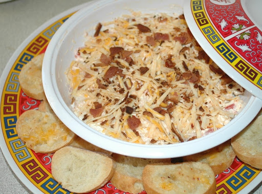 This dip was a hit on Super Bowl Sunday! I also set some aside to bring into work the next day for a potluck, it was such a hit I had people asking me to print out the recipe!