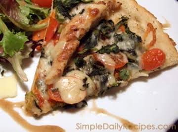 Chicken and Spinach Pizza