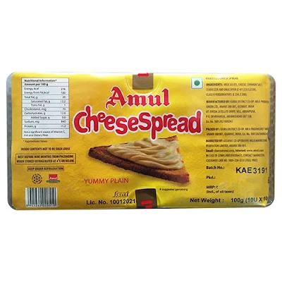 Amul Cheese Spread - School Pack - 100 g