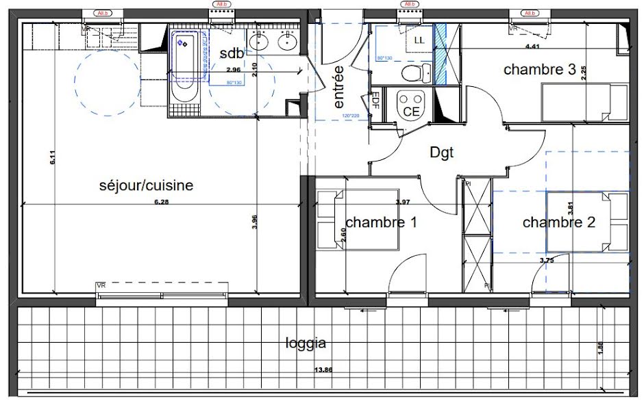 Vente appartement 4 pièces 79 m² à Nimes (30000), 275 500 €