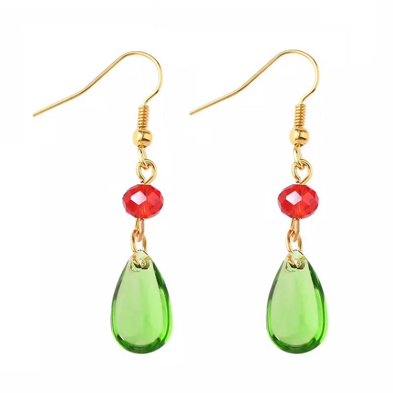 Title 5, Juego de aretes y collar de resina con gota de ...