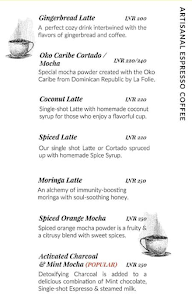 K C Roasters - A Koinonia Project menu 2