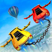 Impossible Flying Chained Car Games  Icon