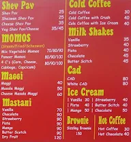 Shiva's Cafe menu 1