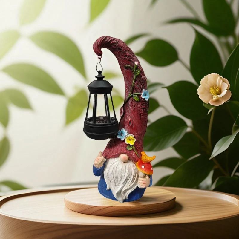 Kerst sneeuwpop hars decoratieve landschapslamp Verlicht je landschap met dit charmante feestelijke licht voor Kerstmis.