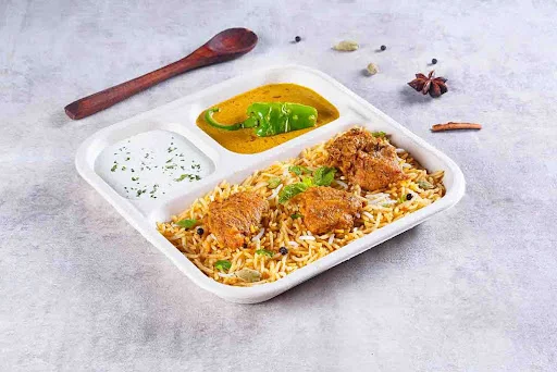 Hyderabadi Chicken Biryani Mini Thali (Meal)