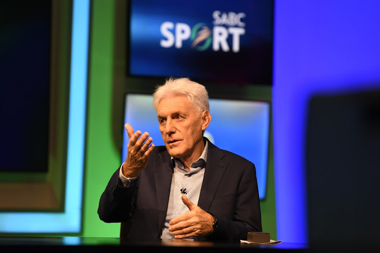 Bafana Bafana coach Hugo Broos during the South Africa men's national soccer team squad announcement at SABC Studios on June 08, 2023 in Johannesburg.