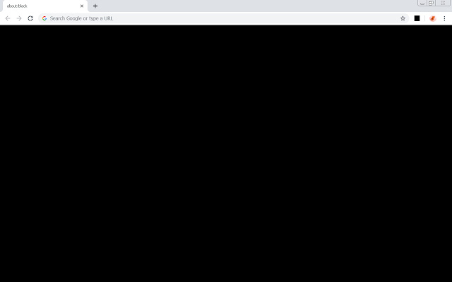 about꞉black - empty new tab page chrome extension