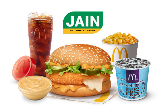 Jain Meal - McCheese Burger Veg Combo