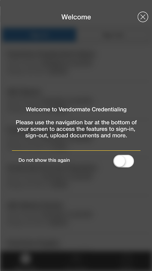 Vendormate login