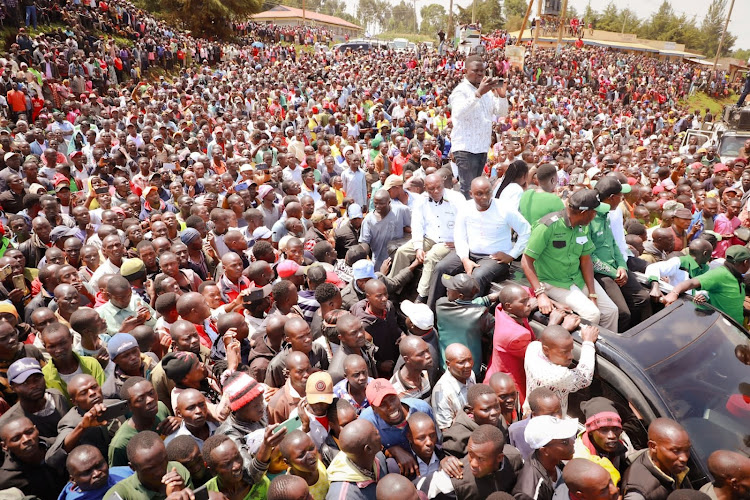 Kenya Kwanza Supporters , in Kaptama ,Mt Elgon Constituency, Bungoma County.