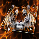 Download Neon Fur Tiger Keyboard Theme Install Latest APK downloader