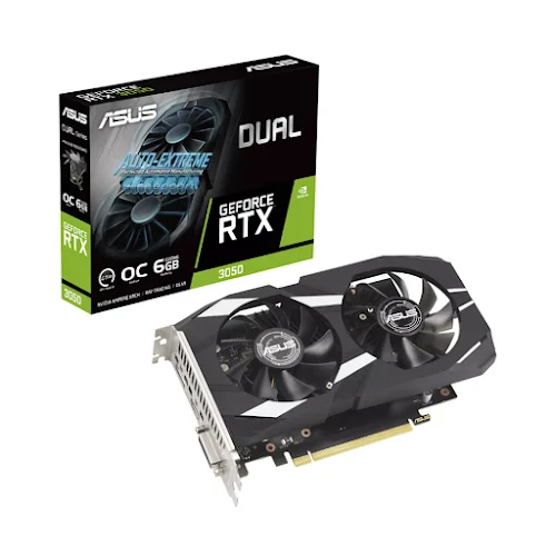 Card màn hình ASUS RTX 3050 OC Edition 6GB GDDR6 6GB GDDR6 (ASUS DUAL-RTX3050-O6G)