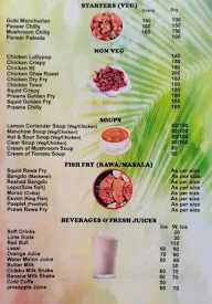 Coastal Palate Restaurant menu 2