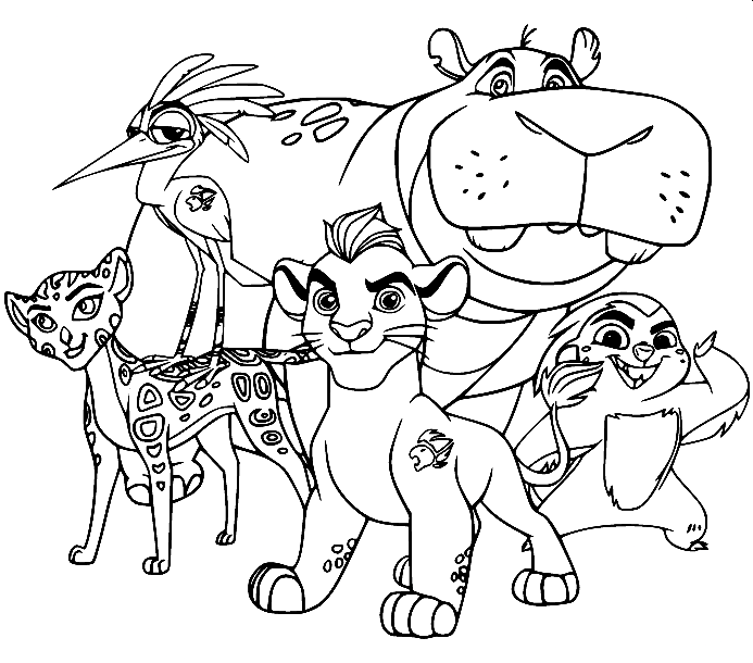 Lion Guard coloring pages