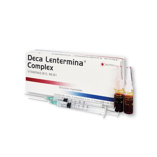 Complejo B Decalentermina Complex 2 Ampollas 2 Jeringas Laboratorio Biotech