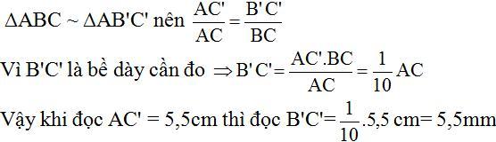 Giải bài tập SGK Toán lớp 8 bài 9: Ứng dụng thực tế của tam giác đồng dạng