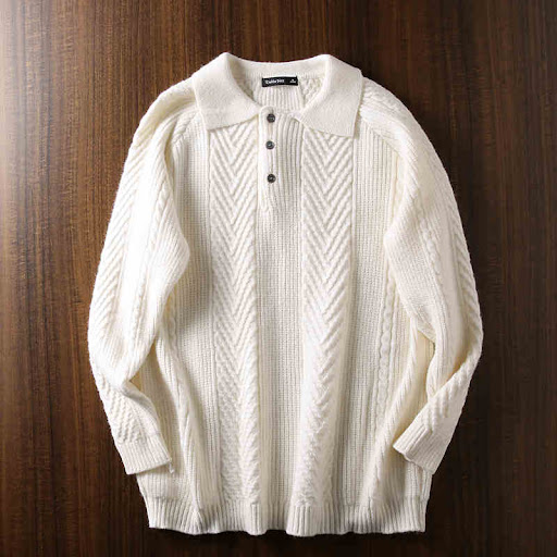Title 3, Top Jacquard Vintage con Revers per il Tempo Li...