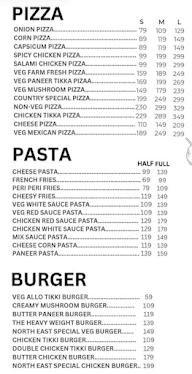 North East Junction menu 2