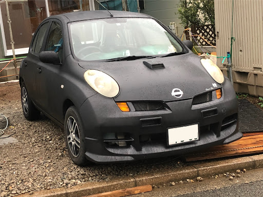 日産 マーチを華麗にカスタム By たま 18 09 26 足車のマーチ君を全塗装しました白 マッドブラックです 塗装ついでにインパルのバンパーに笑笑かっこよくな Cartune