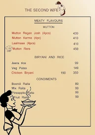 The Second Wife Restaurant menu 3