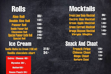 Food Station menu 