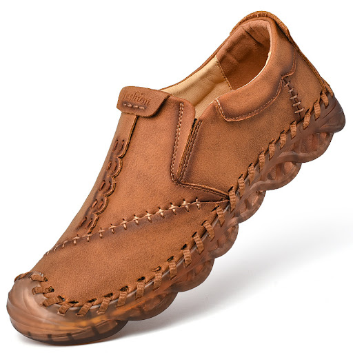 Title 10, Mens Handmade Casual Breathable Leather Shoes....